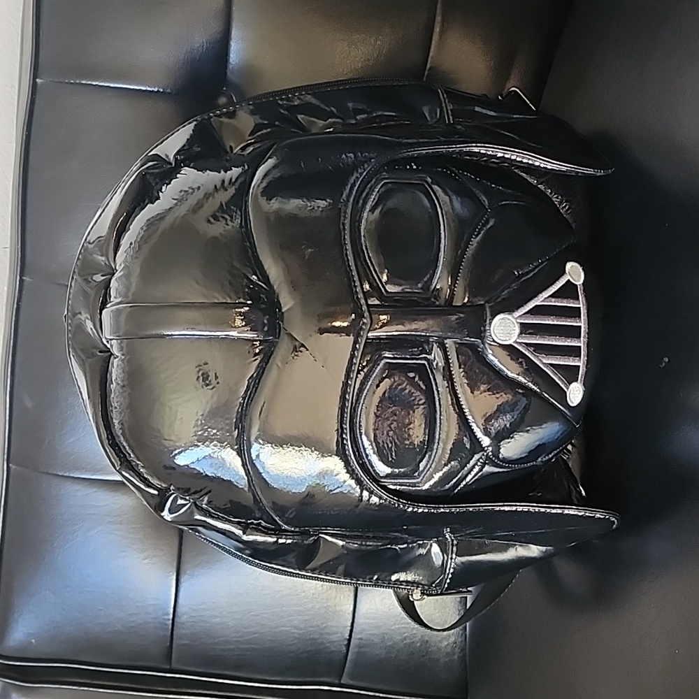NWT Darth Vader Star Wars Disney Puffy Black Backpack Bag